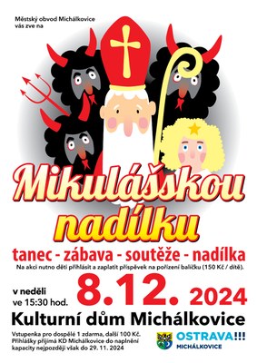 🎉 Pozvánka na Mikulášskou nadílku 🎉